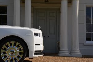 White Rolls Royce Phantom eight