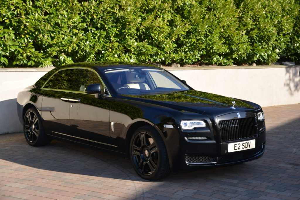 Black Rolls Royce Ghost Series II Hire - Grand Luxury Chauffeurs