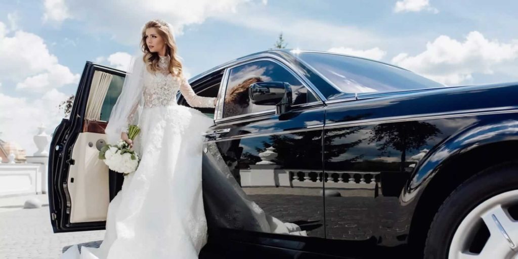 Black Rolls-Royce wedding car hire