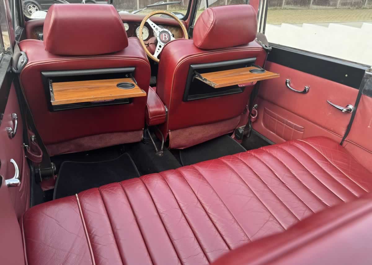 Beauford Open Tourer interior seating + picnc tables