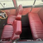 Beauford Open Tourer interior red leather seating from above