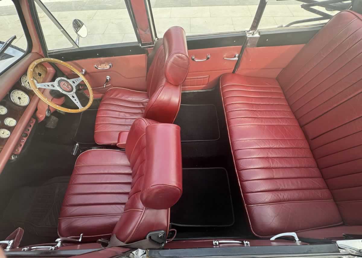 Beauford Open Tourer interior seating from above
