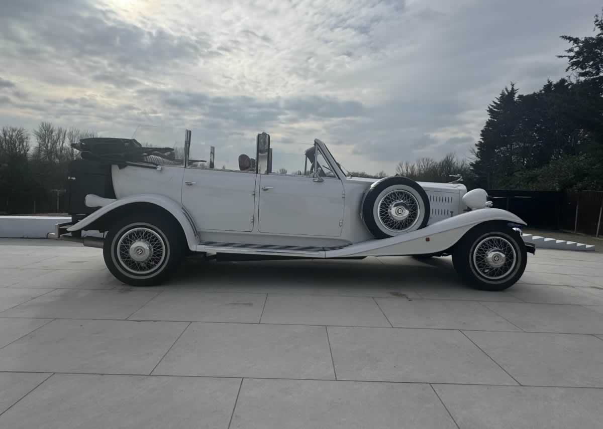 Beauford Open Tourer side with roof down