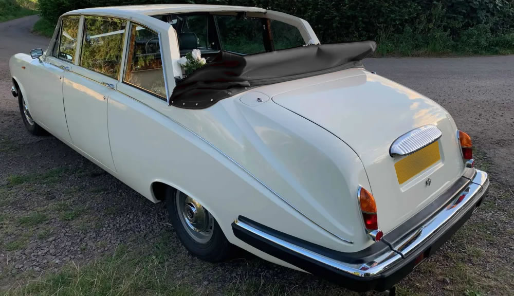 Daimler 420 Landaulette rear view roof down