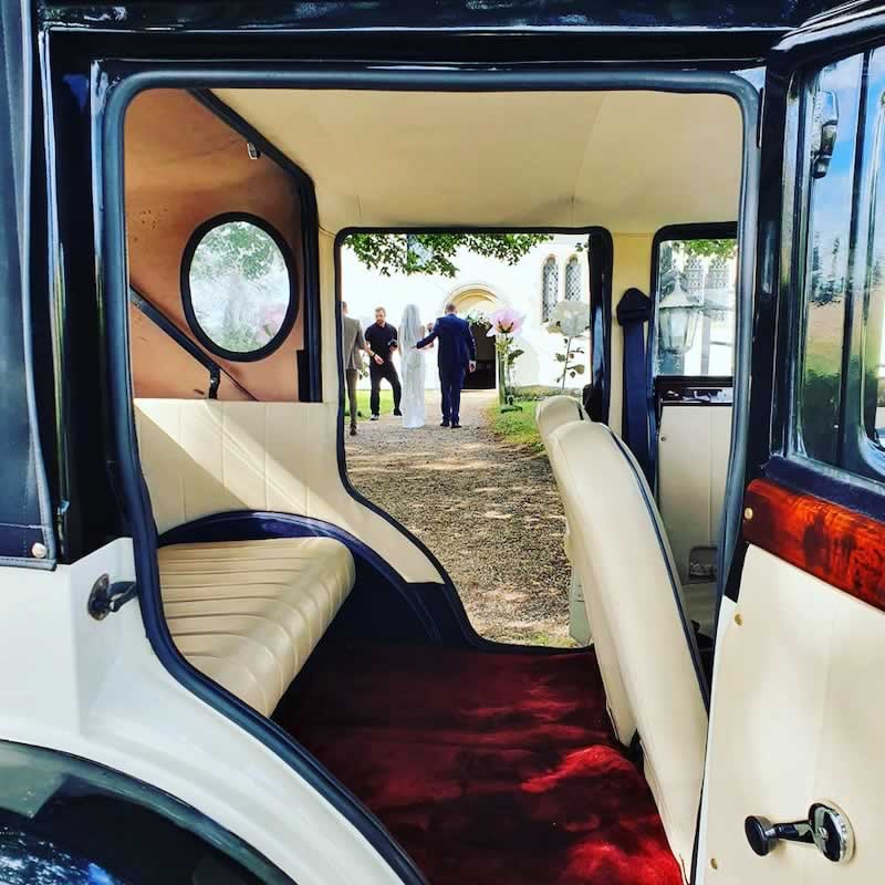 Badsworth Landaulette interior view through open doors