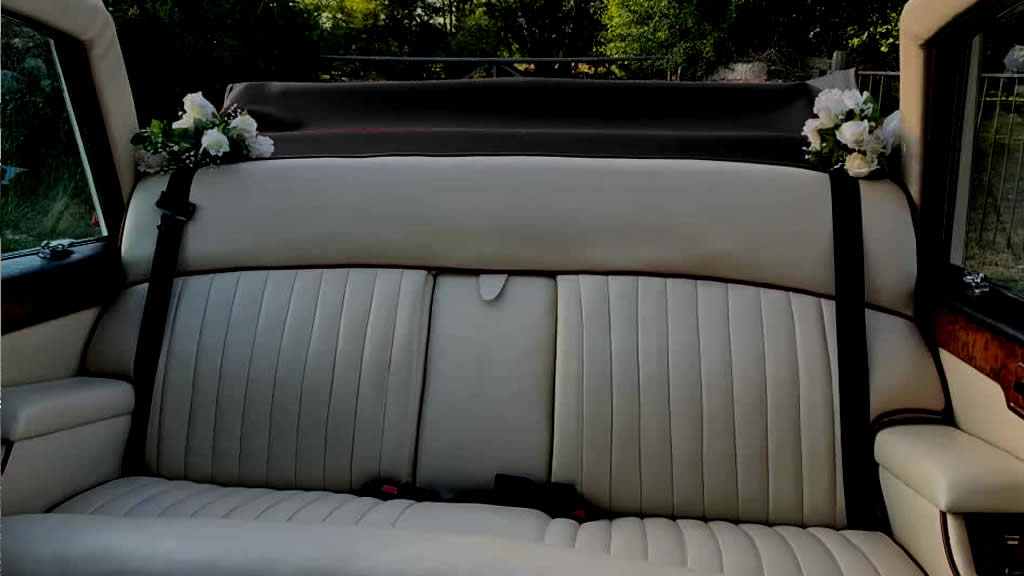 Daimler 420 Landaulette interior leather upholstery