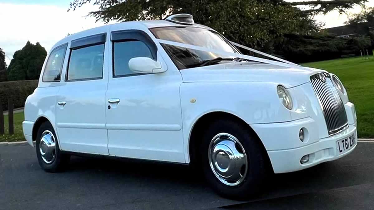 White Londn Taxi TX4 hire