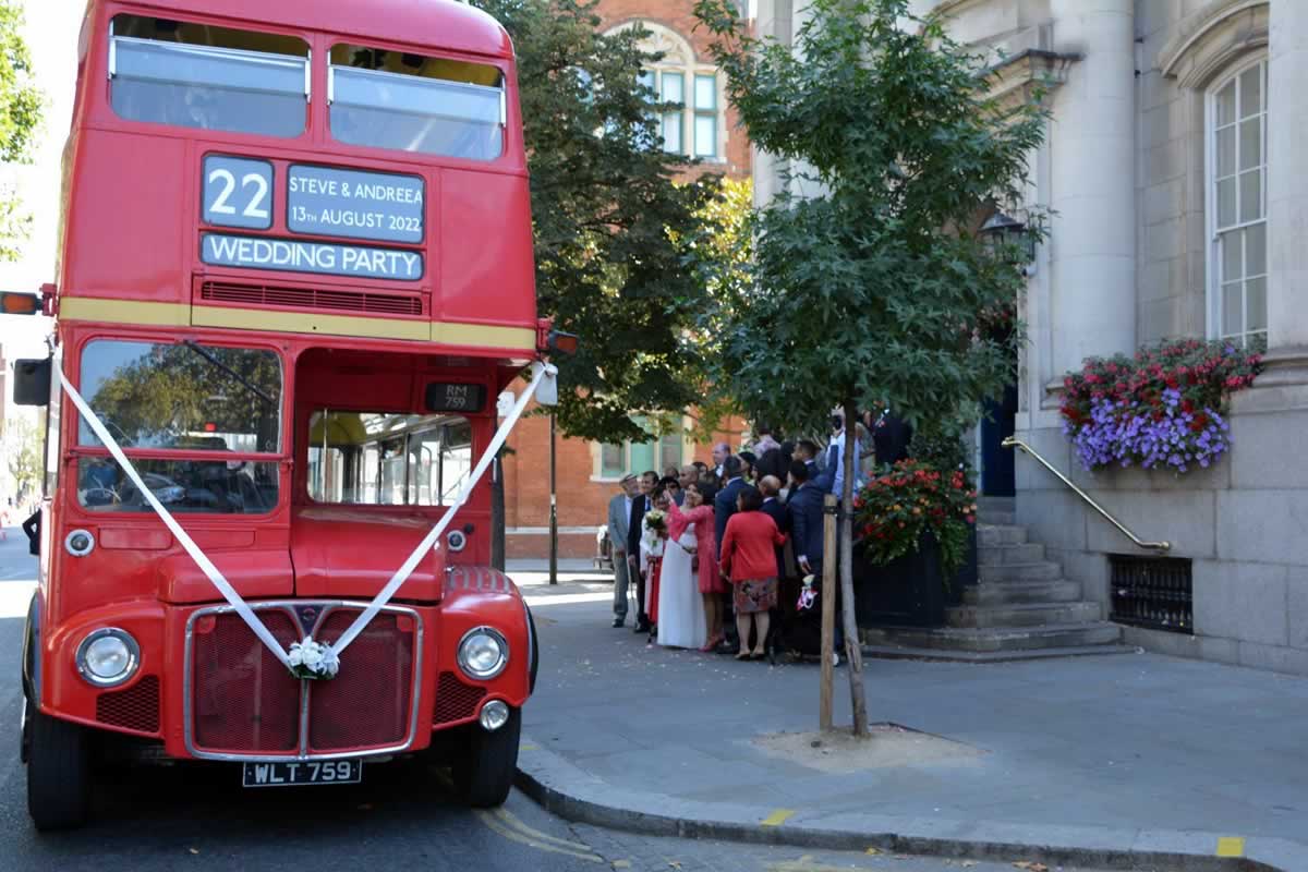 London wedding bus hire 2