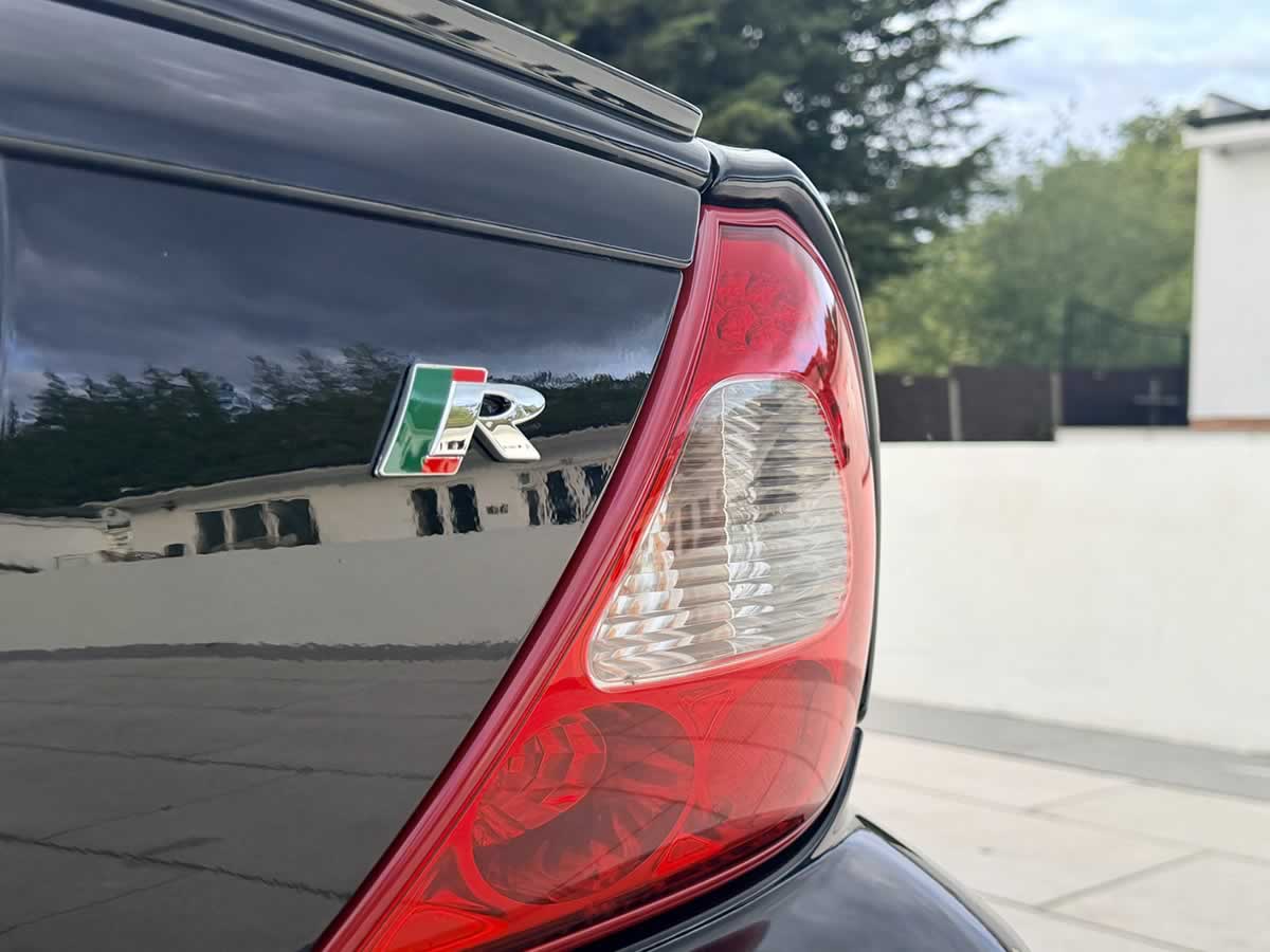 black Jaguar XJR rear badge and lighting