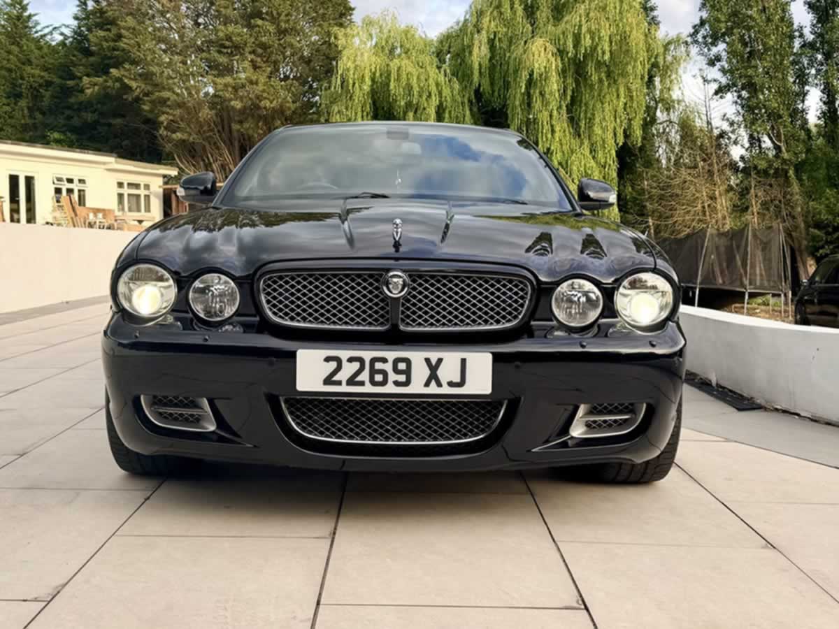 Black Jaguar XJR front